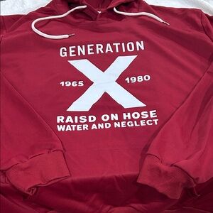 GENERATION X Bold Red Hoodie